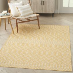 Nourison Positano POS02 Yellow Area Rug