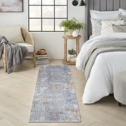 Nourison Abstract Hues ABH01 Grey Blue Area Rug