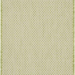 Alternative view of Nourison Courtyard COU01 Ivory Green Area Rug