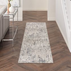 Nourison Quarry QUA01 Ivory Blue Grey Area Rug