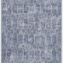 Alternative view of Nicole Curtis Machine Washable Series 1 SR107 Blue Area Rug