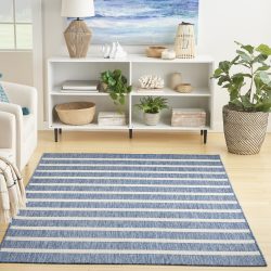 Nourison Positano POS03 Navy Ivory Area Rug