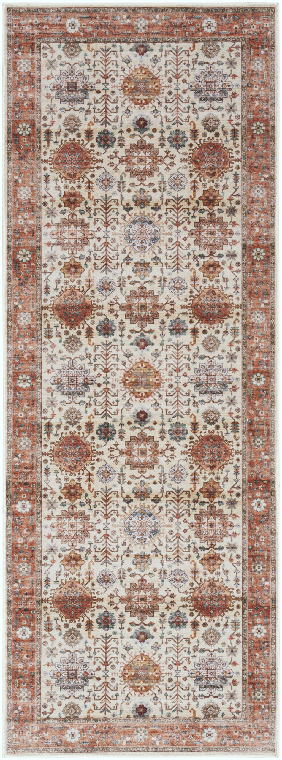 Nourison Fulton FUL12 Beige Multicolor Area Rug - Image 2