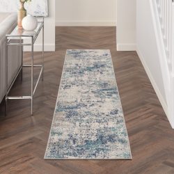 Nourison Passion PSN36 Ivory Teal Area Rug