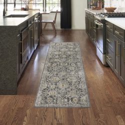 Nourison Oushak Home OUS01 Charcoal Area Rug