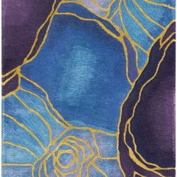 Alternative view of Nourison Prismatic PRS32 Blue Gold Area Rug