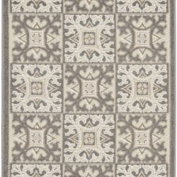 Alternative view of Nourison Aloha ALH34 Ivory Grey Area Rug