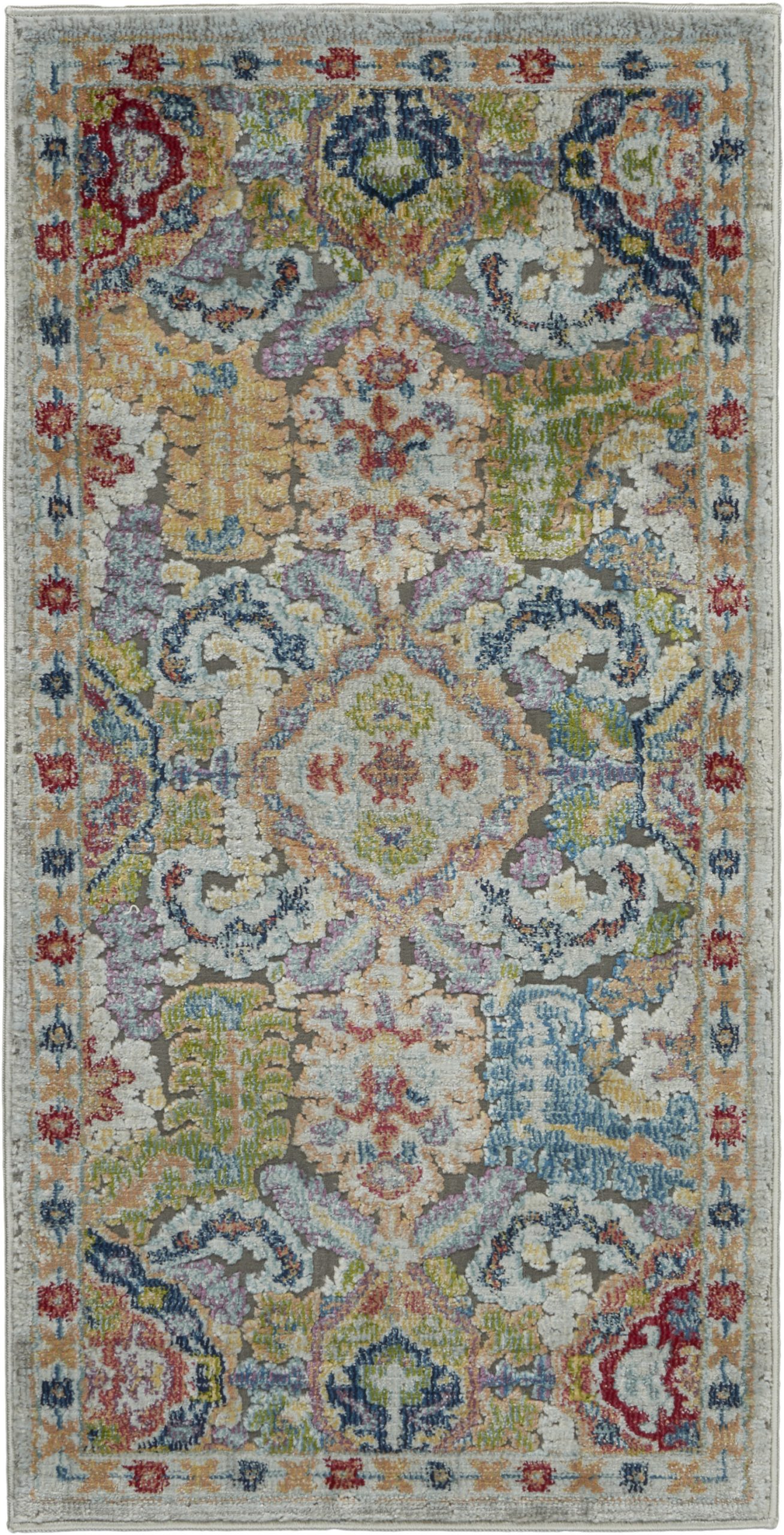 Nourison Ankara Global ANR12 Grey Area Rug - Image 2