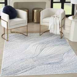 Nourison Fascination FAS04 Ivory Blue Area Rug