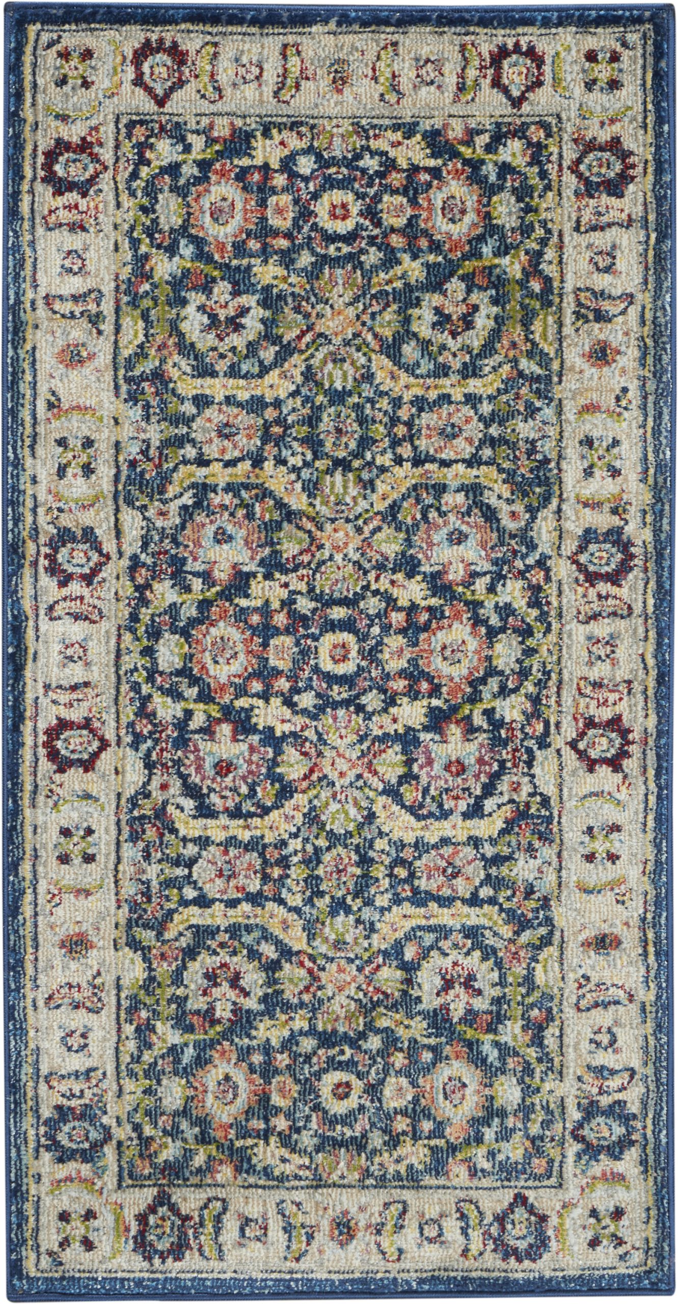 Nourison Ankara Global ANR13 Navy Area Rug - Image 2