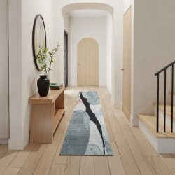 Nourison Silk Shadows SHA25 Blue Pink Area Rug
