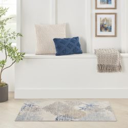 Nourison Seaside SDS04 Ivory Grey Blue Area Rug