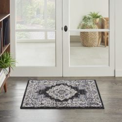 Nourison Passion PSN03 Black Ivory Area Rug
