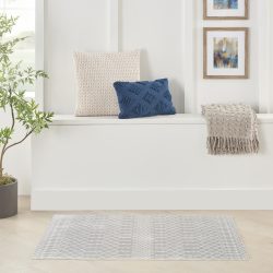 Nourison Astra Machine Washable ASW10 Grey Area Rug