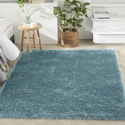 Nourison Dreamy Shag DRS05 Aqua Area Rug