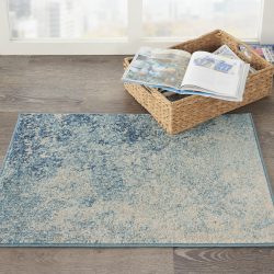 Nourison Passion PSN10 Navy Light Blue Area Rug