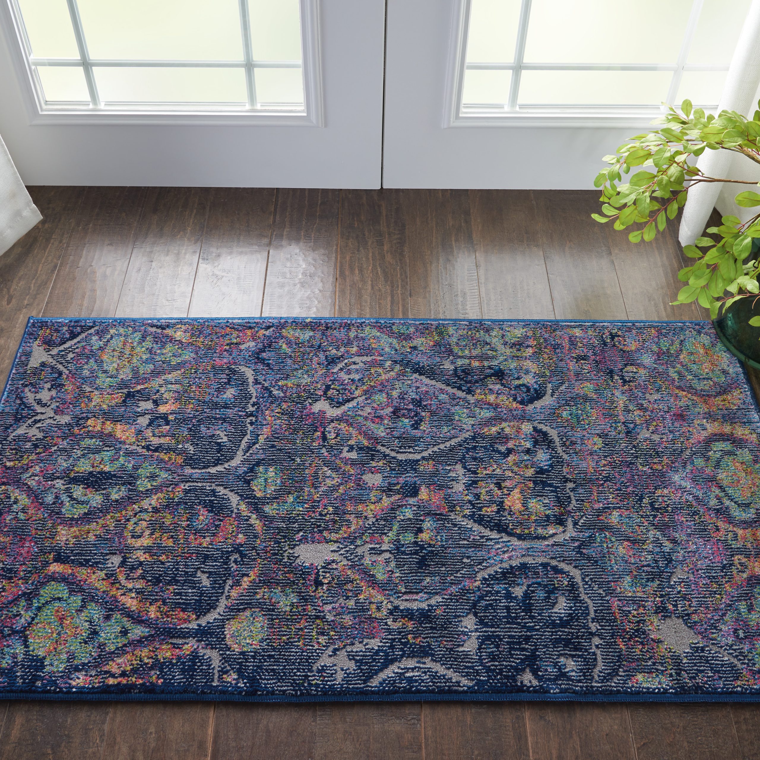 Nourison Ankara Global ANR08 Navy Area Rug