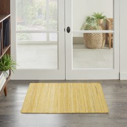 Nourison Interweave IWV01 Yellow Area Rug