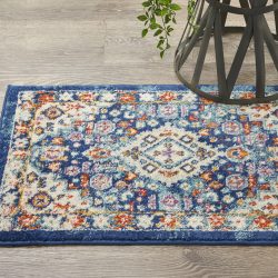 Nourison Passion PSN29 Blue Multicolor Area Rug