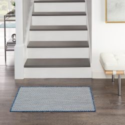 Nourison Courtyard COU01 Ivory Blue Area Rug
