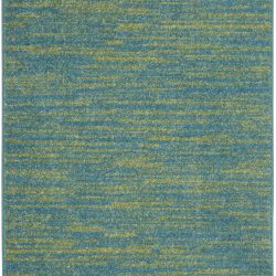 Alternative view of Nourison Nourison Essentials NRE01 Blue Green Area Rug