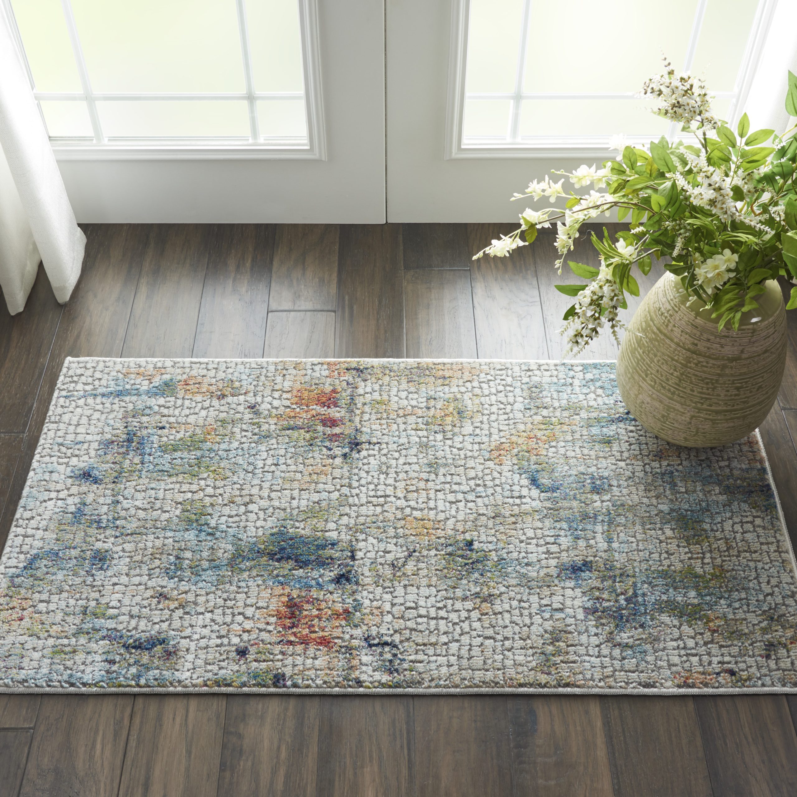 Nourison Ankara Global ANR09 Ivory Area Rug