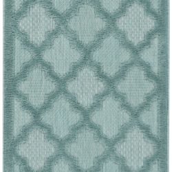 Alternative view of Nourison Easy Care NES01 Aqua Area Rug
