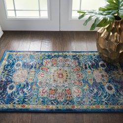 Nourison Ankara Global ANR03 Blue Area Rug