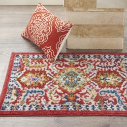 Nourison Passion PSN32 Red Multicolor Area Rug