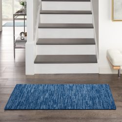Nourison Nourison Essentials NRE01 Navy Blue Area Rug