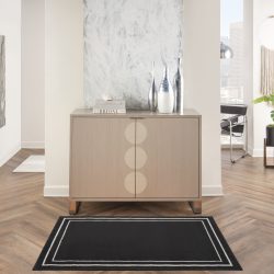 Nourison Nourison Essentials NRE02 Black Ivory Area Rug