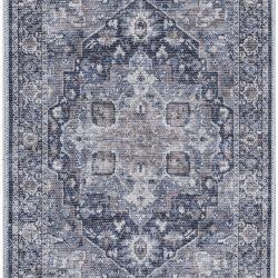 Alternative view of Nicole Curtis Machine Washable Series 1 SR101 Ivory Navy Area Rug