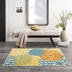 Nourison Aloha ALH05 Turquoise Area Rug