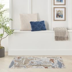 Nourison Astra Machine Washable ASW01 Ivory Area Rug
