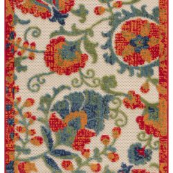 Alternative view of Nourison Aloha ALH17 Red Multicolor Area Rug