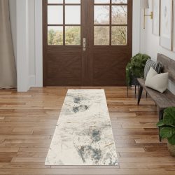 Nourison Desire DSR04 Ivory Grey Blue Area Rug