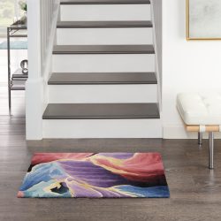 Nourison Prismatic PRS34 Black Area Rug