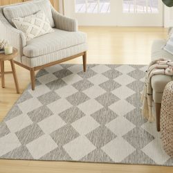 Nourison Positano POS04 Light Grey Area Rug