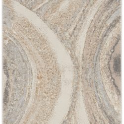 Alternative view of Inspire Me! Home D??cor Brushstrokes BSK03 Cream Grey Area Rug