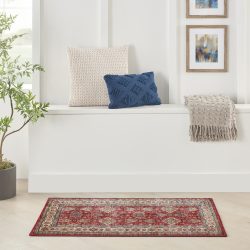 Nourison Fulton FUL01 Red Area Rug