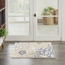 Nourison Passion PSN17 Ivory Grey Blue Area Rug