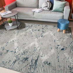 Alternative view of Radici USA Davide 1230/102 BLUE Area Rug
