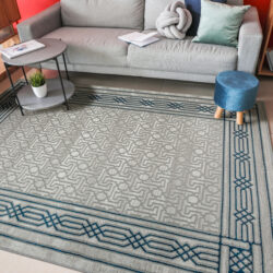 Alternative view of Radici USA Davide 1231/102 BLUE Area Rug