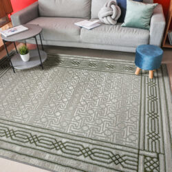 Alternative view of Radici USA Davide 1231/103 GREEN Area Rug