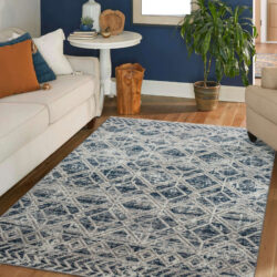Alternative view of Radici USA Livigno 1243/102 BLUE Area Rug