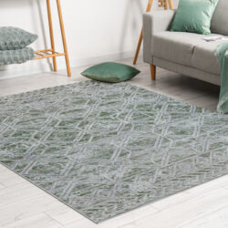 Alternative view of Radici USA Livigno 1243/103 GREEN Area Rug