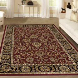 Alternative view of Radici USA Noble 1305/113 BURGUNDY Area Rug
