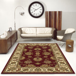 Alternative view of Radici USA Noble 1330/123 BURGUNDY Area Rug