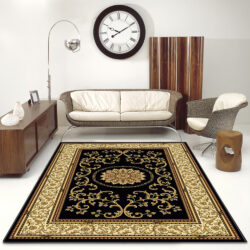 Alternative view of Radici USA Noble 1419/132 BLACK Area Rug