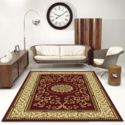 Alternative view of Radici USA Noble 1419/133 BURGUNDY Area Rug